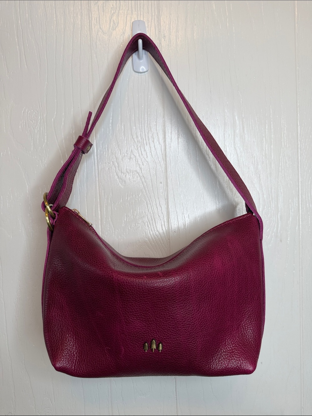 Portland Leather Goods Slouchy Shoulder Bag Orchid - Picture 2 of 10